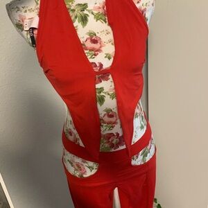 sexyy red 2 piece set with cutouts - size M